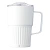 Recycled stainless steel double-walled travel mug (450 ml) Calo Vit | Inget reklamtryck | Inte tillgängligt | Inte tillgängligt