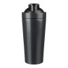 Recycled stainless steel single-walled drinking bottle (750 ml) Orla Svart | Inget reklamtryck | Inte tillgängligt | Inte tillgängligt