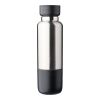 Stainless steel double-walled drinking bottle (500 ml) Zev Svart | Inget reklamtryck | Inte tillgängligt | Inte tillgängligt