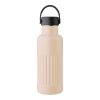 Recycled stainless steel double-walled drinking bottle (500 ml) Lior beige | Inget reklamtryck | Inte tillgängligt | Inte tillgängligt