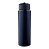 Recycled stainless steel drinking bottle (500 ml) Zeno Blå