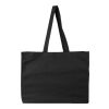 Oeko-Tex® cotton (180 gsm) shopping bag Malina Svart | Inget reklamtryck