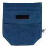 Recycled denim cooler roll-top bag Mira Blå | Inget reklamtryck