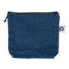 Recycled denim cosmetic bag Orin Blå | Inget reklamtryck