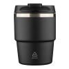 Recycled stainless steel double-walled mug (175 ml) Oli Svart