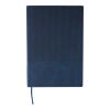 Recycled PU notebook (A5) Elian Blå | Inget reklamtryck | Inte tillgängligt | Inte tillgängligt