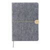 Recycled felt notebook (A5) Dario Grå | Inget reklamtryck | Inte tillgängligt | Inte tillgängligt
