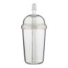Travel drinking mug 500 ml Glow Transparent