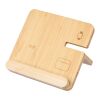 Wireless charger Tribu | Recycled bamboo | 3-in-1 Brun