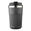Recycled stainless steel travel mug (400 ml) Chiara Grå