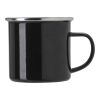 Enamel drinking mug (350 ml) Svart | Inget reklamtryck | Inte tillgängligt | Inte tillgängligt