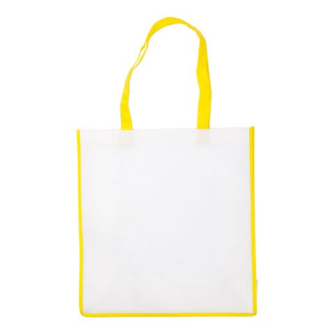 Kasse av non-woven med färgad bälg