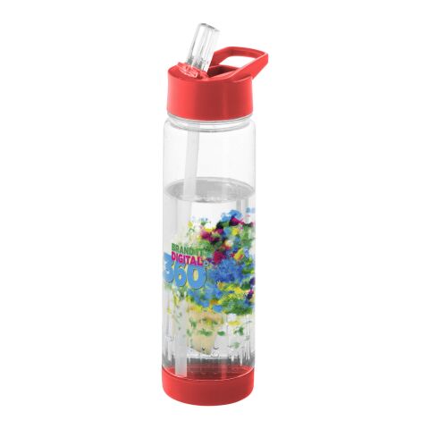 Tutti frutti flaska med fruktsil Standard | Transparent-Röd | Inget reklamtryck | Inte tillgängligt | Inte tillgängligt