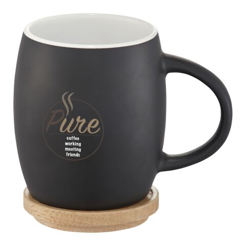 Hearth keramisk mugg med trä lock/fat