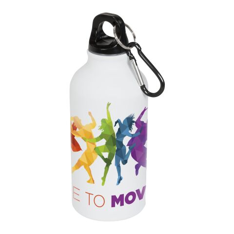 Oregon matt sportflaska med karbinhake 400 ml Vit | Inget reklamtryck | Inte tillgängligt | Inte tillgängligt