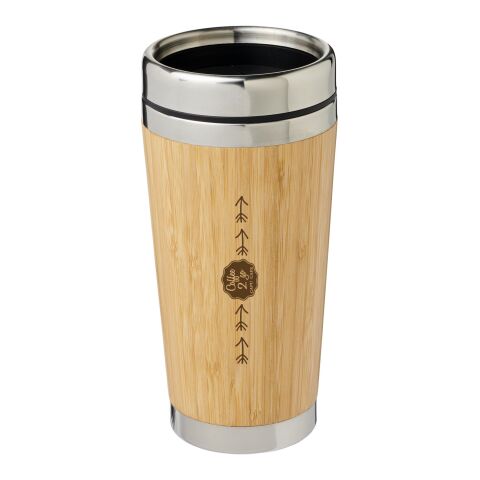 Bambus 450 ml behållare med bambu yttre Standard | brun | Inget reklamtryck | Inte tillgängligt | Inte tillgängligt