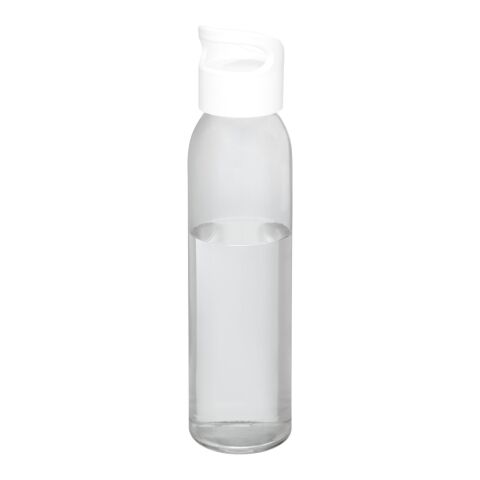 Sky 500 ml sportflaska i glas Standard | vit | Inget reklamtryck | Inte tillgängligt | Inte tillgängligt