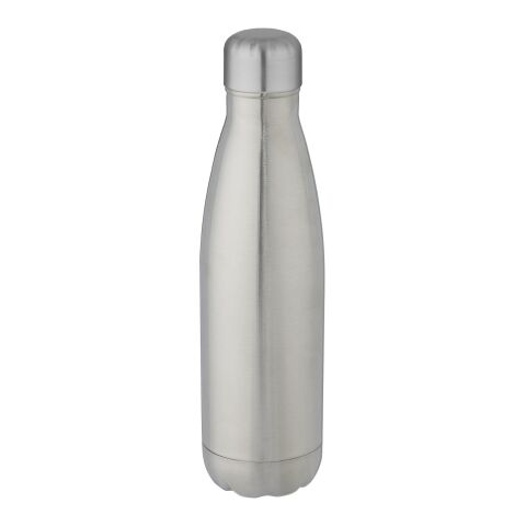 Cove 500 ml vakuumisolerad flaska i rostfritt stål Express | silver | 1-färgat Tampongtryck | front | 25 mm x 70 mm