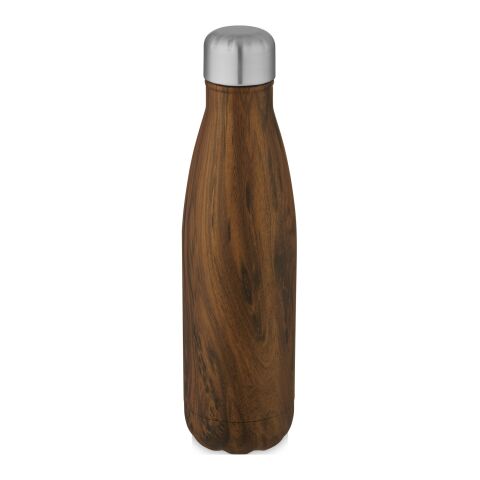Cove 500 ml vakuumisolerad flaska av rostfritt stål med tryck i trä Standard | trä | Inget reklamtryck | Inte tillgängligt | Inte tillgängligt