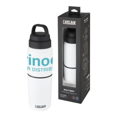 CamelBak® MultiBev vakuumisolerad 500 ml flaska i rostfritt stål med 350 ml kopp Standard | Vit | Inget reklamtryck | Inte tillgängligt | Inte tillgängligt