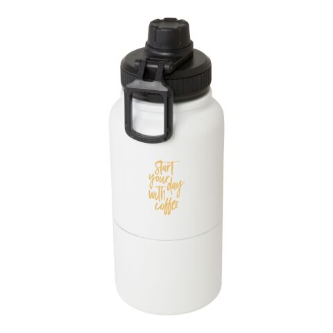 Dupeca 840 ml isolerad vattenflaska av RCS-certifierat rostfritt stål Standard | Vit | Inget reklamtryck | Inte tillgängligt | Inte tillgängligt