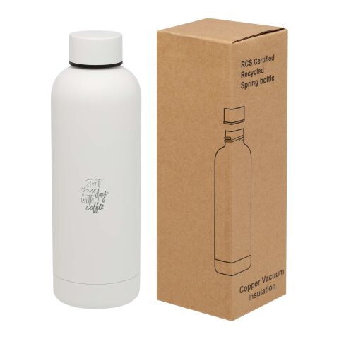 Spring RCS-certifierad vakuumisolerad flaska i koppar, 500 ml Standard | Vit | Inget reklamtryck | Inte tillgängligt | Inte tillgängligt
