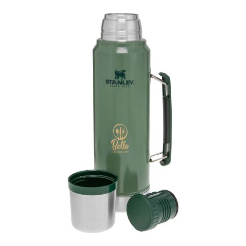 Stanley Classic 1 000 ml flaska Standard | Skogsgrön | 1-färgat Tampongtryck | Flaskans Framsida | 30 mm x 70 mm