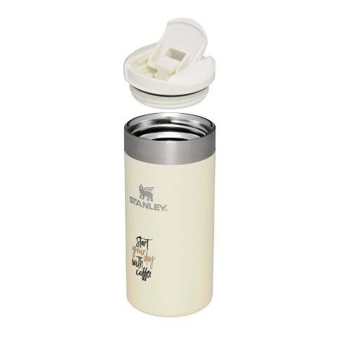 Stanley 350 ml AeroLight™ transitmugg Standard | Krämfärgad | 1-färgat Tampongtryck | Framsida | 30 mm x 70 mm