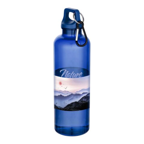 Oregon 750 ml vattenflaska av RCS-certifierad återvunnen plast med karbinhake Kungsblå