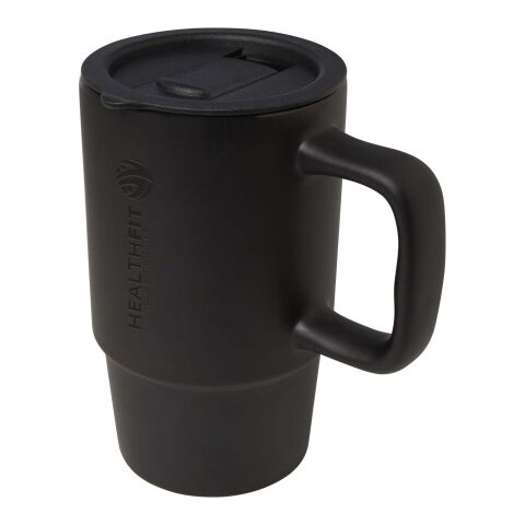 Carter 450 ml keramisk mugg med plastlock Svart