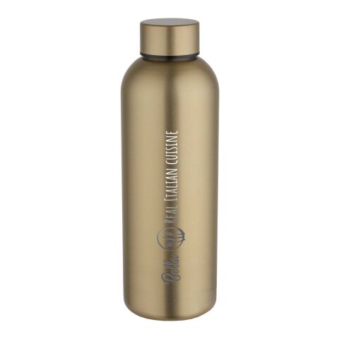 Spring 750 ml RCS-återvunnen vattenflaska med enkelvägg av rostfritt stål Guldgul