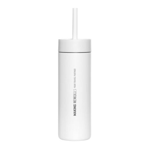 MiiR Sipper 473 ml vattenflaska med sugrör vit
