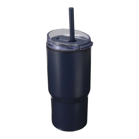 Westin 540 ml RCS-mugg i återvunnet material med dubbelvägg och isolering samt sugrör Marinblå