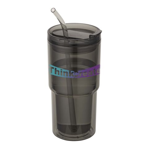 Archer 480 ml plastmugg med dubbla väggar Svart / Blå