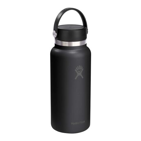 Hydro Flask Wide Mouth 946ml isolerad i rostfritt stål Svart