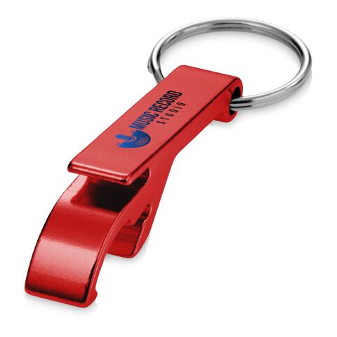 Tao flask- och burköppnare med nyckelring av RCS-återvunnen aluminium Standard | Röd | Inget reklamtryck | Inte tillgängligt | Inte tillgängligt