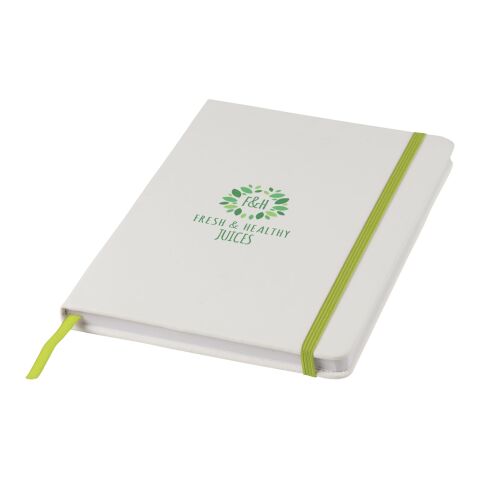 Spectrum anteckningsbok A5 - vit med färgad kontrast Standard | vit-limegrön | Inget reklamtryck | Inte tillgängligt | Inte tillgängligt | Inte tillgängligt