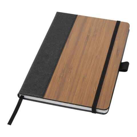 Note A5-anteckningsbok i bambu Standard | svart brons-natur | Inget reklamtryck | Inte tillgängligt | Inte tillgängligt