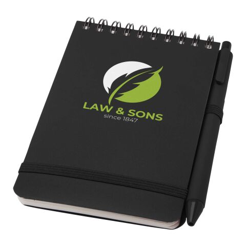 Thalaasa A6 inbunden anteckningsbok av återvunnen plast och med kulspetspenna (svart bläck)