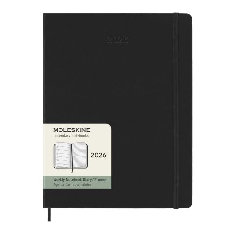 Moleskine inbunden 12-månaders veckoplanerare XL Standard | Svart | Inget reklamtryck | Inte tillgängligt | Inte tillgängligt