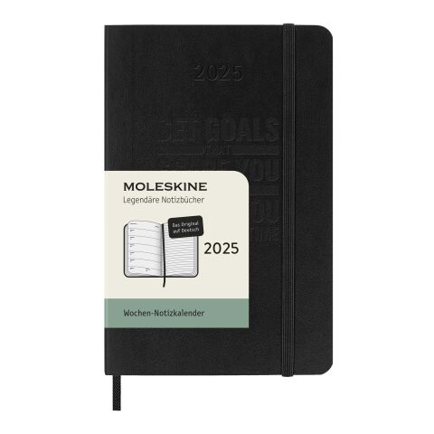 Moleskine 12-månaders veckoplanerare med mjukt omslag – tyska Standard | svart | Inget reklamtryck | Inte tillgängligt | Inte tillgängligt