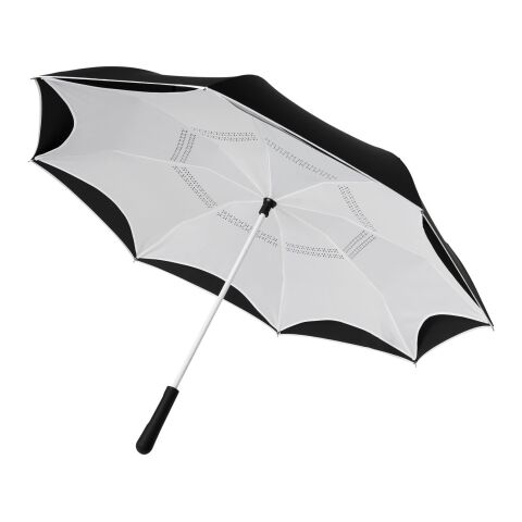 Yoon 23-tums omkastade färger rakt paraply Standard | vit-svart | Inget reklamtryck | Inte tillgängligt | Inte tillgängligt