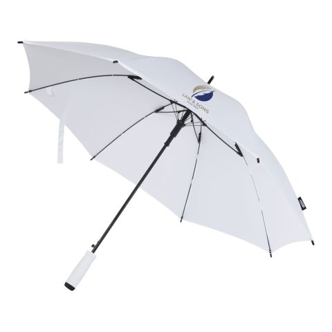 Niel 23-tums paraply med automatisk öppning i återvunnen PET Standard | vit | Inget reklamtryck | Inte tillgängligt | Inte tillgängligt