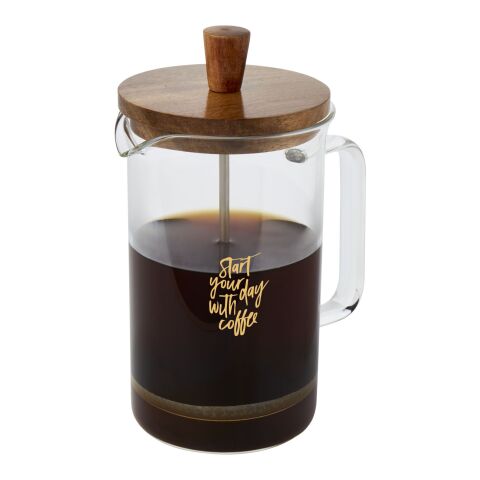 Ivorie 600 ml kaffepress Standard | Transparent-Trä | Inget reklamtryck | Inte tillgängligt | Inte tillgängligt