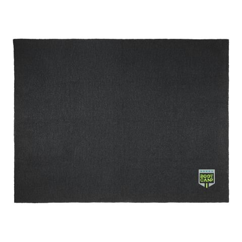 Suzy 150 x 120 cm stickad filt i GRS-polyester Svart