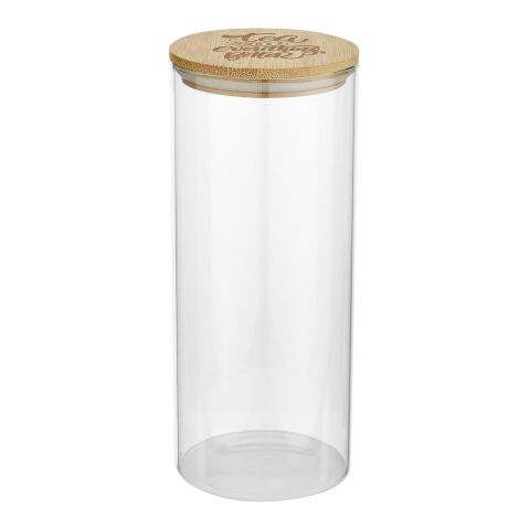 Boley 940 ml matbehållare i glas Standard | beige-vit | Inget reklamtryck | Inte tillgängligt | Inte tillgängligt