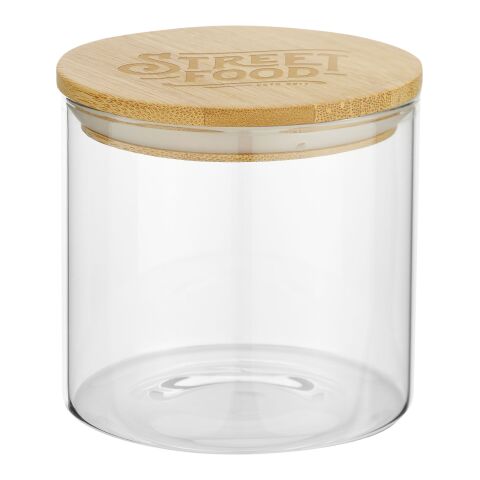 Boley 320 ml matbehållare i glas Standard | beige-vit | Inget reklamtryck | Inte tillgängligt | Inte tillgängligt