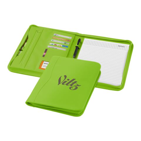 Ebony A4-mapp med blixtlås