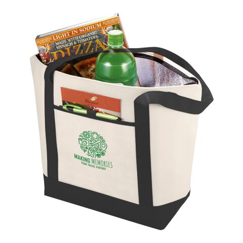 Lighthouse non woven kylväska Standard | Natur-Svart | Inget reklamtryck | Inte tillgängligt | Inte tillgängligt | Inte tillgängligt