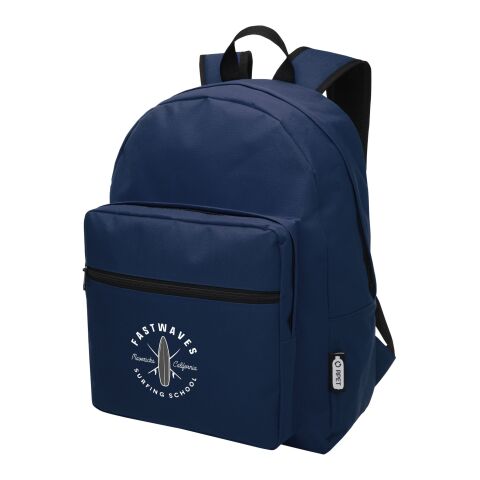 Retrend RPET-ryggsäck Standard | marinblå | Inget reklamtryck | Inte tillgängligt | Inte tillgängligt